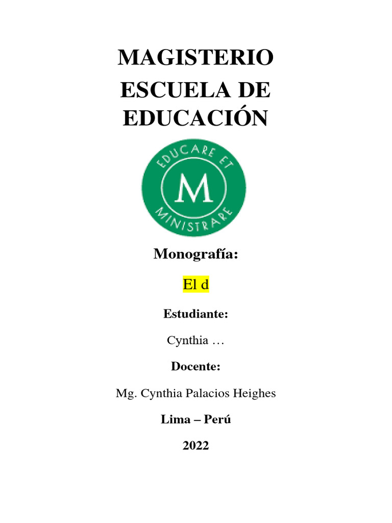 Magisterio Portada | PDF