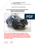 Internal Repair Instruction P375 Ford Ranger SA Coating of Complete Underbody With Corrosion Protection Wax Ver 14092020