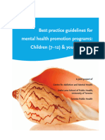 Best Practice Guidelines For Mental Health For Children and Young Adults