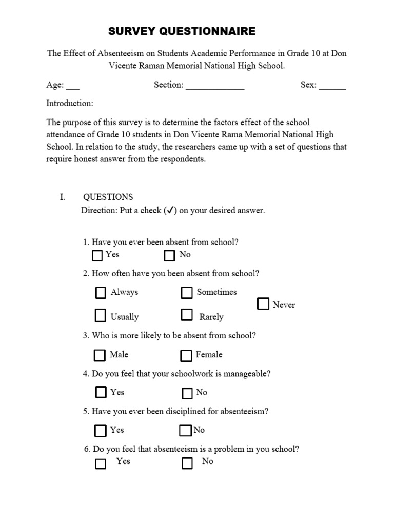 survey questionnaires PDF Social Psychology Psychological Concepts