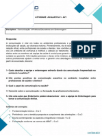 Av1 - Comunicação e Práticas Educativas em Enfermagem