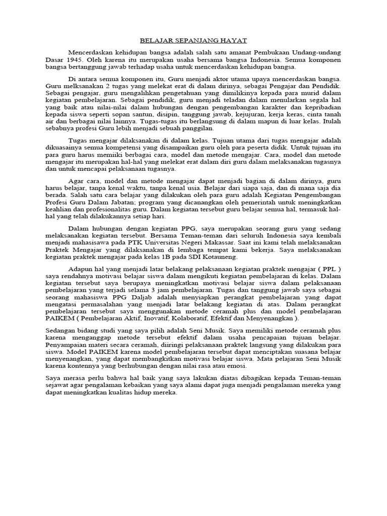 kesuksesan jangka panjang melalui belajar