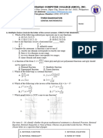 BUSINESS MATH Examination