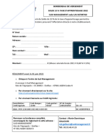 Bordereau de Versement Solde 13 2022 Sud Management