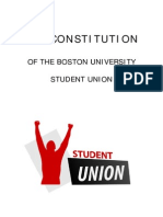 Student Union - Working Constitution