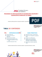 Programa de Especialización en Valorización, Recepción y Liquidación de Servicios y o Obras