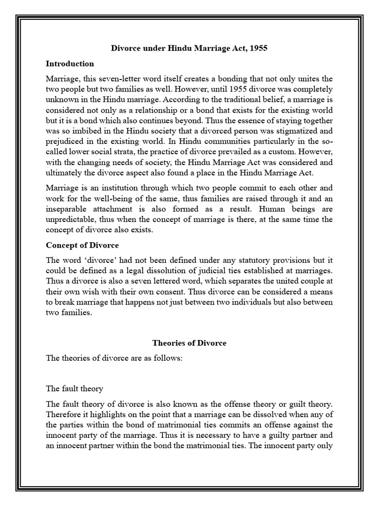 Definition Of Cruelty Under Hindu Marriage Act