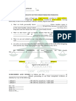 03 Joint Affidavit Discrepancy in Name