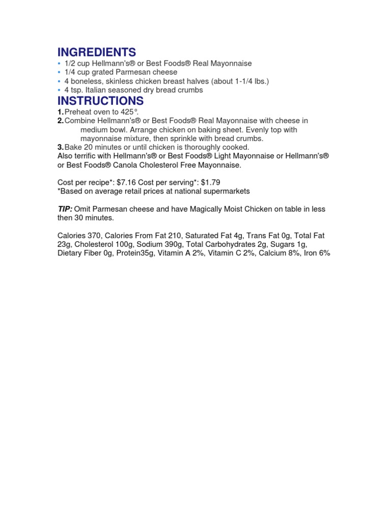 Ingredients | PDF | Cooking, Food & Wine