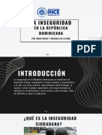 Diapositiva, La Inseguridad en RD