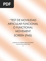 Evaluación Funcional del Movimiento FMS | PDF | Rodilla | Hombro