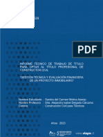 Evaluación Proyecto Inmobiliario