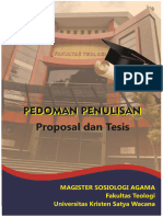 Pedoman Penulisan Proposal Dan Tesis