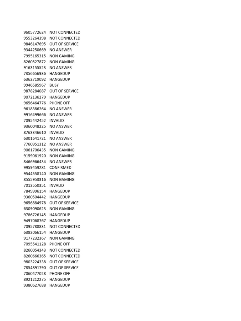 Ameer (1) NUMBERS FEEDBACK | PDF