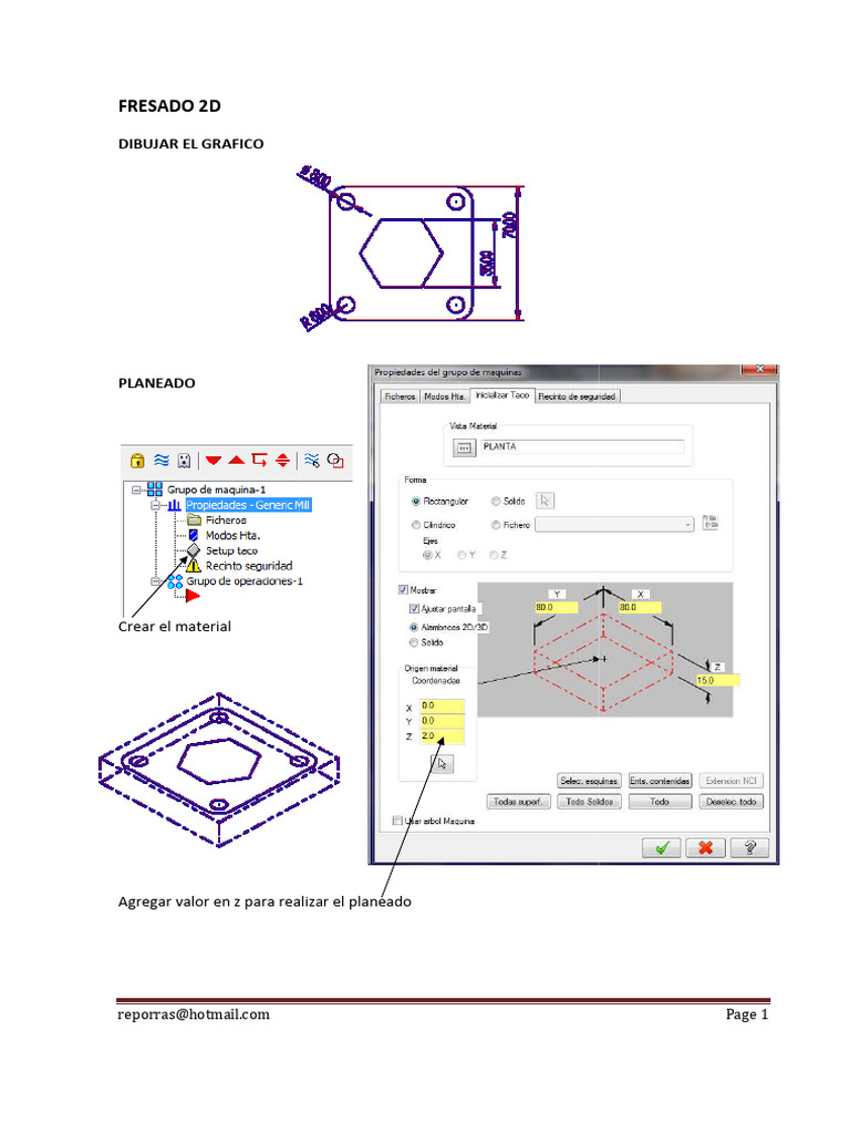 Fresado 2d Descargar Gratis Pdf Perforar Ingeniería Mecánica