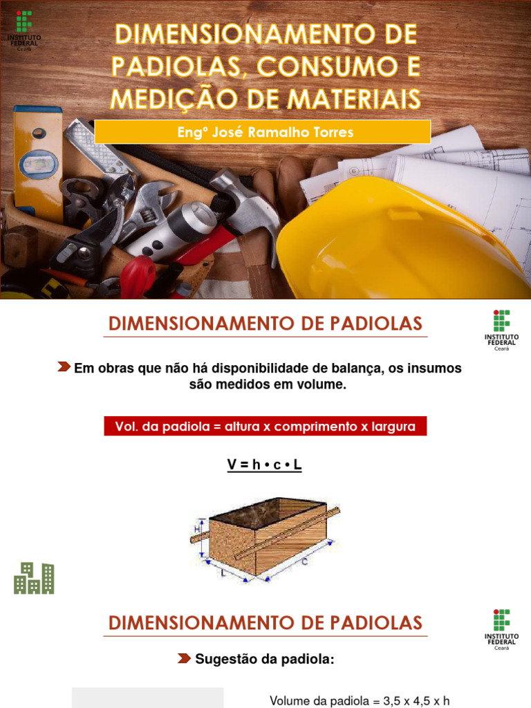 Dimensionamento de Padiolas na Construção | PDF | Concreto | Material ...