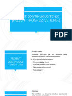 Present Continuous Tense