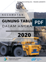 Kecamatan Gunung Tabur Dalam Angka 2020