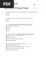 Quiz - CSM EXAM 1