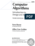 Computer Algorithms. Introduction to Design and Analysis