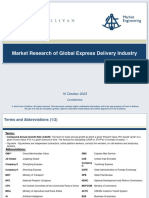 Market Research of Global Express Delivery Industry: 16 October 2023