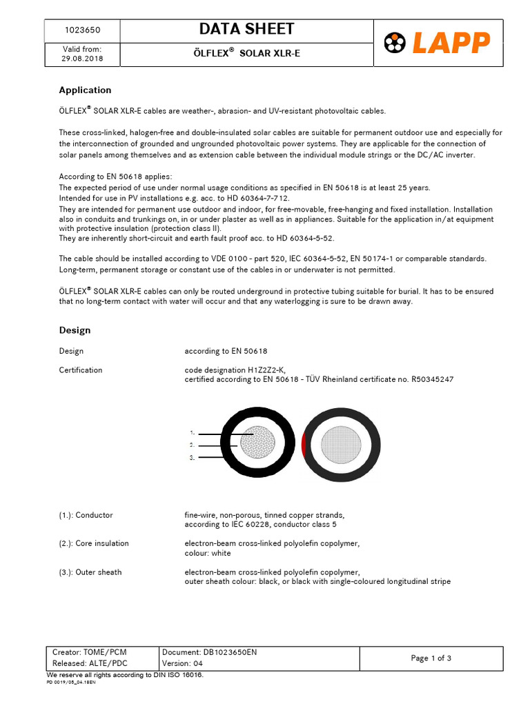 Datasheet Oflex | PDF | Photovoltaic System | Insulator (Electricity)