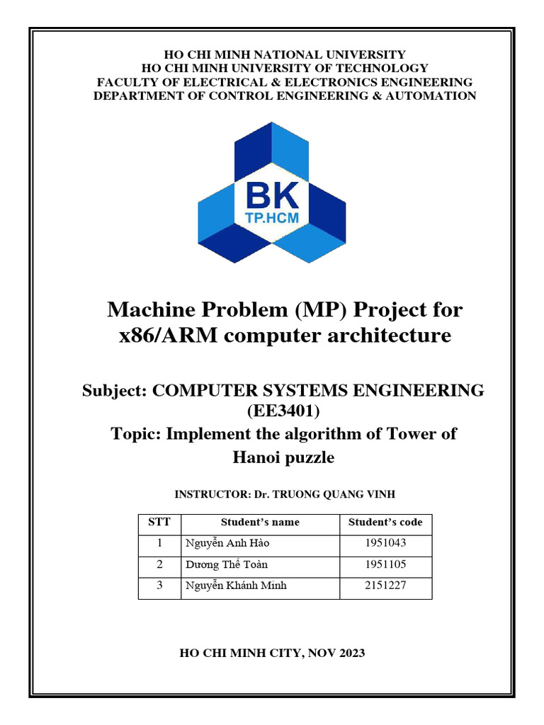 Tower of Hanoi Algorithm Implementation | PDF | Computing | Theoretical ...