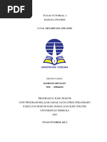 Bahasa Inggris Tugas 2
