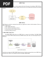 JDBC Notes