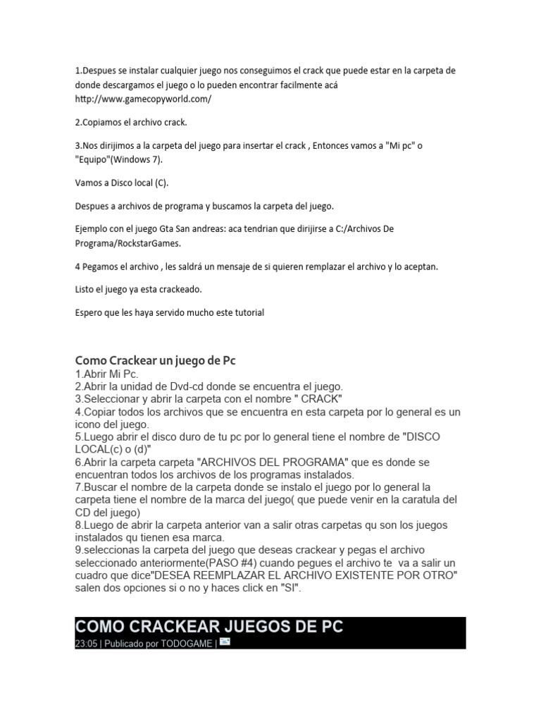 Crackear Un Juego | PDF | Archivo de computadora | Informática