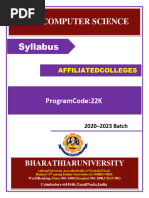 Syllabus: B. Sc. Computer Science