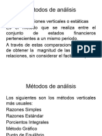 Métodos de Análisis en Analisis de Los Estados Financieros