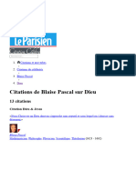 BLAISE PASCAL Et DIEU - 10 Citations Et Phrases, Ses Plus Belles Pensées