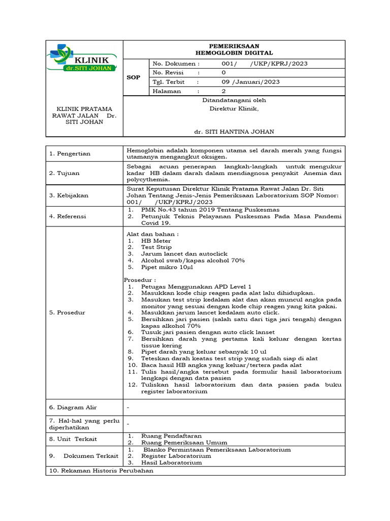 8 1 sop pemeriksaan hemoglobin digital pdf