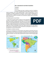 A Formação Do Território Brasileiro e A Construção de Espaços Geográficos
