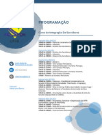 Programação Detalhada Do Curso de Integração