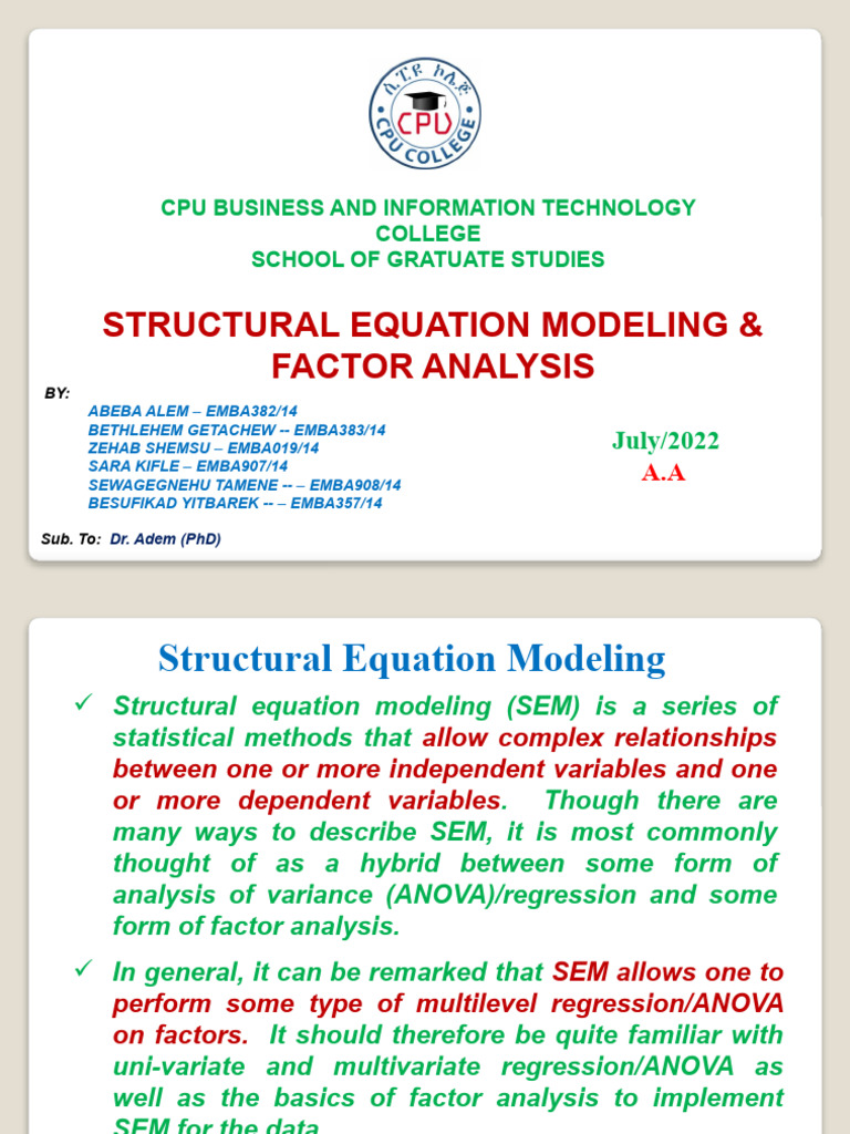 Assignment On Management Planning Pdf Structural Equation Modeling