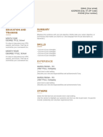 Resume-Brown and Grey
