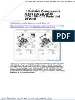 Atlas Copco Portable Compressors Xrxs Xrvs 566 606 CD Xrxs CD Xrvs 1200 1250 Cd6 Parts List 2955 0960-01-2008