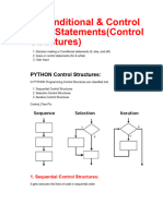 02.conditional & Control Flow Statements - Jupyter Notebook