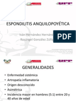 ESPONDILITIS ANQUILOPOYÉTICA