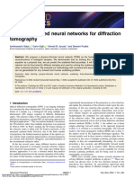 Physics-Informed Neural Networks For Diffraction Tomography: Research Article