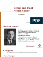 Group 7 Cladistics and Plant Nomenclature