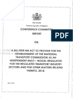 Report of The Conference Committee On National Transport Commission Bill 2018