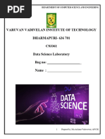 Fundamentals of Data Science Lab Manual New1