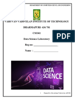 Fundamentals of Data Science Lab Manual New1