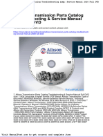 Allison Transmission Parts Catalog Troubleshooting Service Manual 2020 Full DVD