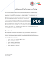 Middle & High School Activity Participation Policy