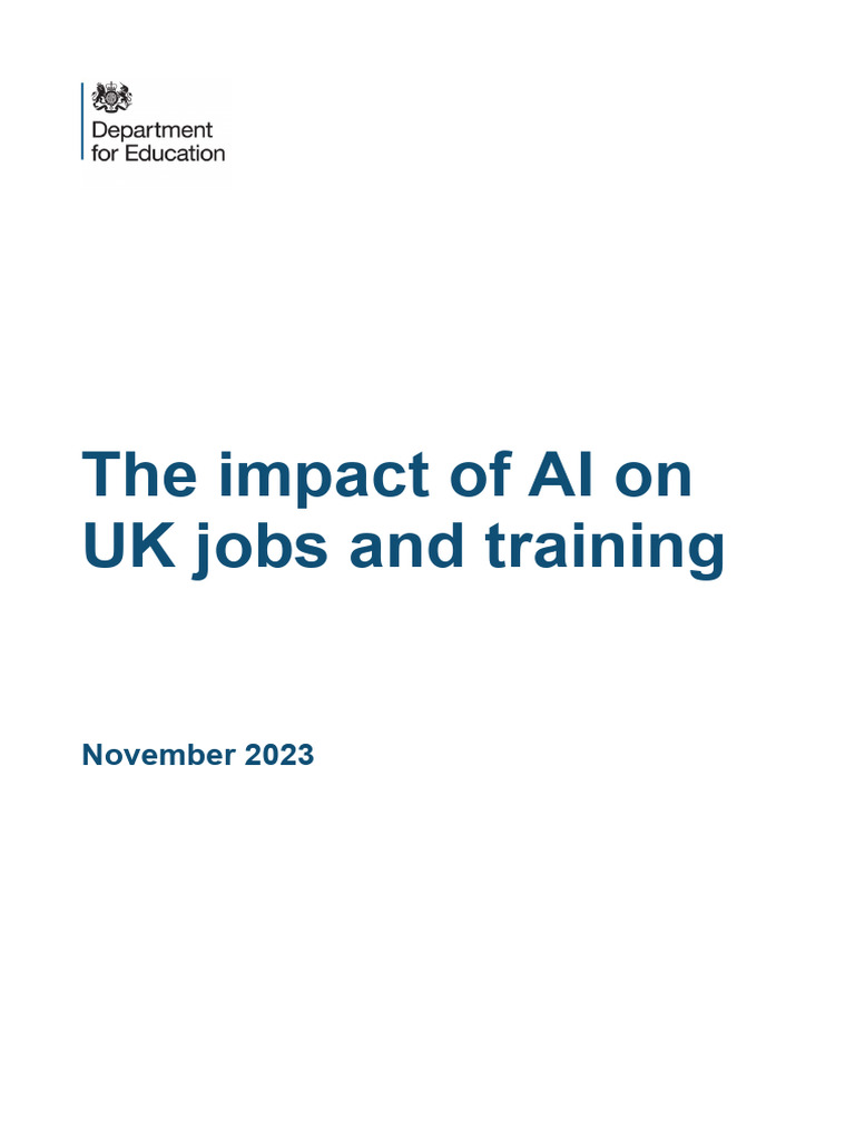 AI's Impact on UK Jobs and Training | PDF | Artificial Intelligence ...
