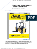 Bendi Landoll Forklift Series III Part Operators Maintenance Manual
